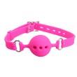 Love & Leather Silicone Breathable Ball Gag Pink 
